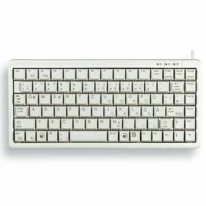 CHERRY klávesnica G84-4100 COMPACT KEYBOARD, ľahká, USB, EU, biela vyobraziť