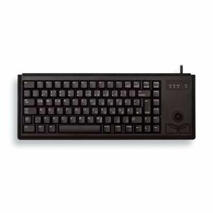 CHERRY klávesnica G84-4400, trackball, ultraľahká, USB, EU, čierna vyobraziť