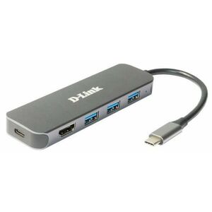 D-Link DUB-2333 USB-C Hub s HDMI a 3x USB3.0, mini docking station vyobraziť