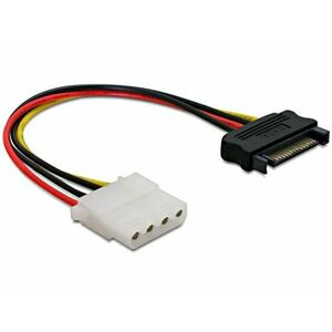 Delock Power Adapter SATA 15-pin samec na Molex samica 4-pin, 12cm vyobraziť