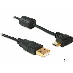 Delock kábel USB 2.0 A samec > USB micro B samec, pravouhlý 90 °, 1m vyobraziť