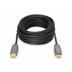 Digitus HDMI AOC hybridný optický kábel, Type AM/M, 10m, UHD 8K @ 60Hz, CE, gold, bl vyobraziť