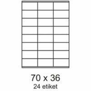 Etikety 70x36mm 24 etikiet na archu 100 listov Label vyobraziť