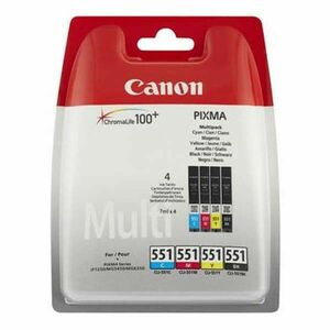 CANON CLI-551 - originálna cartridge, čierna + farebná, 4x7ml vyobraziť