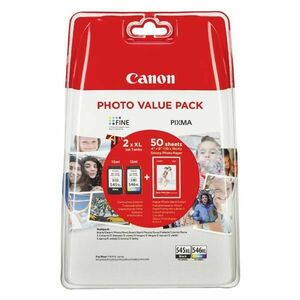 CANON PG-545-XL - originálna cartridge, čierna + farebná, 15ml/13ml vyobraziť