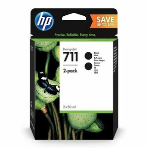 HP P2V31A - originálna cartridge HP 711, čierna, 80ml 2ks vyobraziť