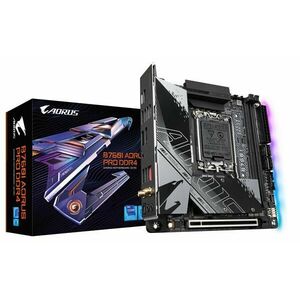 GIGABYTE MB Sc LGA1700 B760A AORUS PRE DDR4, Intel B760, 2xDDR4, 1xDP, 1xHDMI, WI-FI, mini-ITX vyobraziť