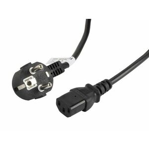 LANBERG CEE 7/7 na IEC 320 C13 POWER CORD 3M VDE čierny vyobraziť