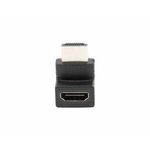 LANBERG adaptér HDMI (M) na HDMI (F) uhlový, čierny vyobraziť