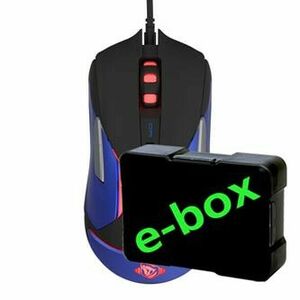 Myš drátová USB, E-blue Auroza Gaming V2, čierna, optická, 5000DPI, e-box vyobraziť