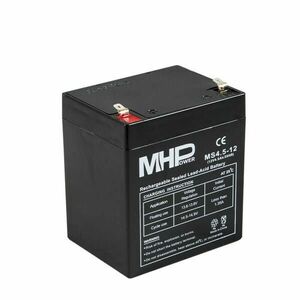 Pb akumulátor MHPower VRLA AGM 12V/4, 5Ah (MS4.5-12 vyobraziť