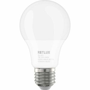 RLL 401 A60 E27 bulb 7W CW RETLUX vyobraziť