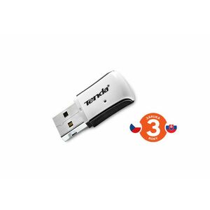 Tenda W311 - Wireless-N Mini USB adaptér, 802.11b/g/n, 2, 4 GHz, 150 Mb/s, 1x Int. Ant. 3 dBi vyobraziť