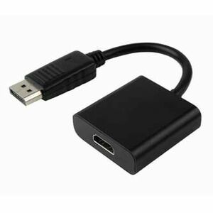 Video redukcia, DisplayPort samec - HDMI samice, HDMI 1.3 - Standard, čierna, Logo blister, DOPRODEJ vyobraziť