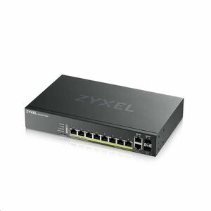 Zyxel GS2220-10HP 10-port L2 Managed Gigabit PoE Switch, 8x gigabit RJ45, 2x gigabit RJ45/SFP, PoE 180 W vyobraziť