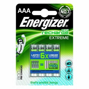 ENERGIZER RECHARGE EXTREME AAA HR03 800MAH, 4KS BLISTER vyobraziť