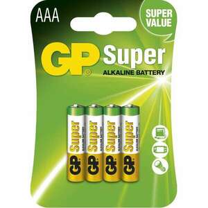 GP SUPER ALKALICKE BATERIE AAA, 4KS BLISTER, B1311 vyobraziť