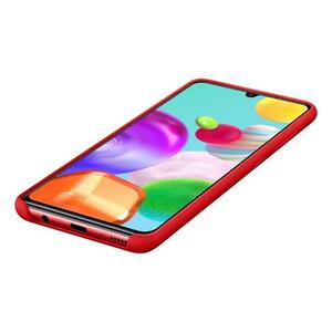 SAMSUNG EF-PA415TR PRE GALAXY A41 SILIKONOVE PUZDRO, CERVENE vyobraziť