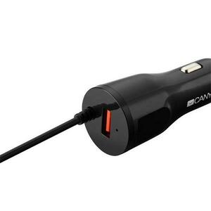 CANYON CNE-CCA033B, UNIVERZALNA AUTONABIJACKA, 1X USB, VYSTUP 5V/2, 4A, SMART IC, INTEGROVANY KABEL L vyobraziť