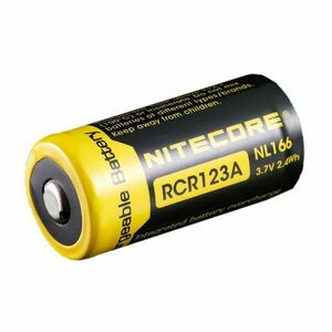 NITECORE NL166 RCR123A NABIJACIA BATERIA 3, 7 V, 650 MAH vyobraziť