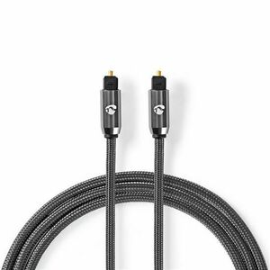 NEDIS ND-CATB25000GY20 OPTICKY AUDIO KABEL, TOSLINK KONEKTOR - TOSLINK KONEKTOR, 2M vyobraziť