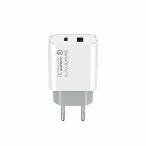 COLORWAY AC NAB. TYPE-C PD + USB QC3.0, 20W V2, BIELA (CW-CHS025QPD-WT) vyobraziť