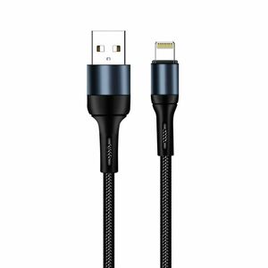 COLORWAY KABEL USB APPLE LIGHTNING (NYLON) 2.4A 1M, BLACK (CW-CBUL045-BK) vyobraziť