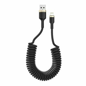 COLORWAY KABEL USB APPLE LIGHTNING (SPIRAL) 2.4A 1M, BLACK (CW-CBUL051-BK) vyobraziť