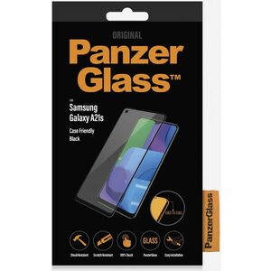 PANZERGLASS PRE SAMSUNG GALAXY A21S, TVRDENE SKLO CASE FRIENDLY CIERNA vyobraziť