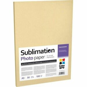 COLORWAY PHOTO PAPER SUBLIMATION 100G/M, A4, 50PC. (PSM100050A4) vyobraziť