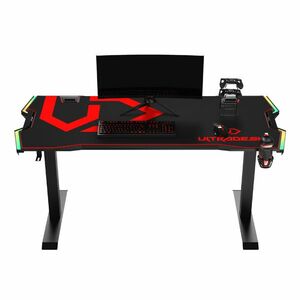 ULTRADESK HERNY STOL FORCE - CERVENY, 166X70 CM, 76.5 CM, S XXL PODLOZKOU POD MYS vyobraziť