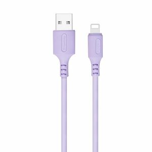 COLORWAY KABEL USB APPLE LIGHTNING (SOFT SILICONE) 2.4A 1M, PURPLE (CW-CBUL044-PU) vyobraziť