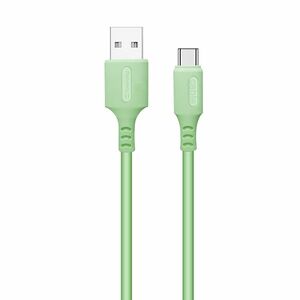 COLORWAY KABEL USB TYPE-C (SOFT SILICONE) 2.4A 1M, GREEN (CW-CBUC042-GR) vyobraziť