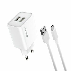 STURDO NSI-0087-STU-MICRO SIETOVA NABIJACKA 2, 1A 2XUSB + MICRO USB KABEL, BIELY vyobraziť