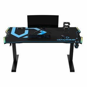 ULTRADESK HERNY STOL FORCE - MODRY, 166X70 CM, 76.5 CM, S XXL PODLOZKOU POD MYS vyobraziť