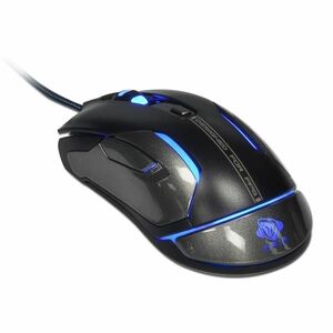 E-BLUE MYS AUROZA GAMING FPS, LASEROVA, 6TL. 1 KOLIESKO, DROTOVA (USB), CIERNA, 8200DPI, HERNE, RGB vyobraziť