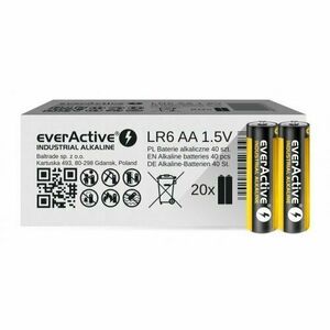 EVERACTIVE LR06/AA, ALKALICKE BATERIE, 40KS vyobraziť