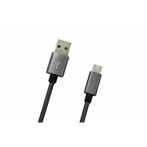 MOBILNET KAB-0094-USB-MICRO MICROUSB SIVY 1M DATA KABEL 2A (E) vyobraziť