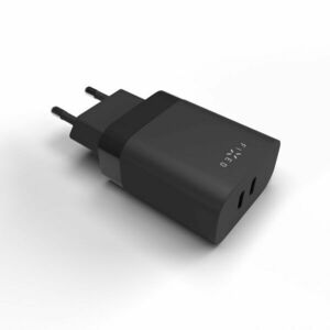 FIXED FIXC35-2C-BK SIETOVA NABIJACKA S 2X USB-C VYSTUPOM, PODPORA PD, 35W, CIERNA vyobraziť