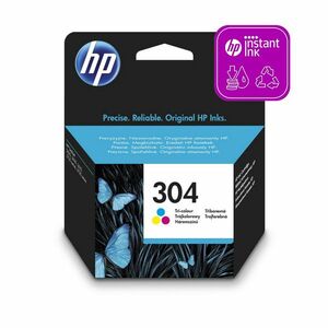 HP 304 ORIGINAL ATRAMENT, TRI-COLOR, 100 STRAN, N9K05AE vyobraziť