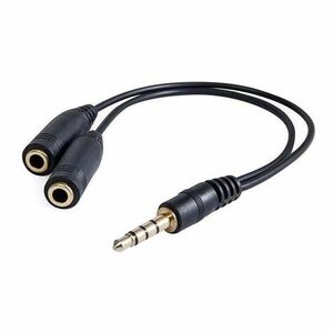 AUDIO REDUKCIA, JACK (3, 5 MM) M (4-POLOVY) - 2X F JACK (3, 5MM), 0.2, STEREO, CIERNA, KAAJ3JCK0L vyobraziť