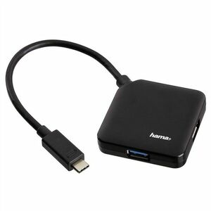 HAMA 135750 USB-C 3.1 HUB 1: 4, CIERNY vyobraziť