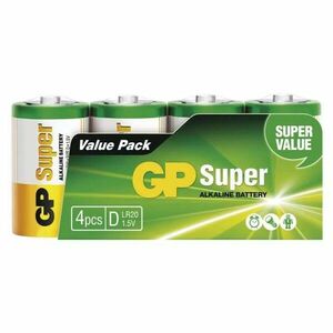 GP ALKALICKA BATERIA SUPER D (LR20) 4SH vyobraziť