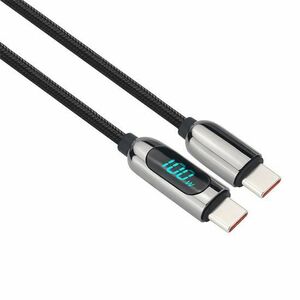 SOLIGHT SSC1802 USB-C KABEL S DISPLEJOM, USB-C KONEKTOR - USB-C KONEKTOR, 100W, 2M vyobraziť