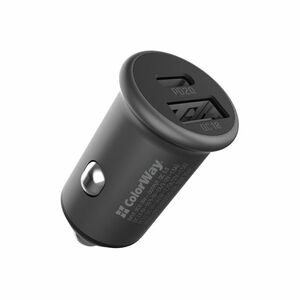 COLORWAY NAB. DO AUTA CW 2USB ( 1XTYPE-C PD + 1X USB QC 3.0 ) 38W, SEDA (CW-CHA029PD-GR) vyobraziť