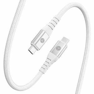 STURDO KAB-0261-STU-C240W TEXTILNY KABEL 2X TYPE-C 240W 5A 10GBPS 1M, BIELY vyobraziť