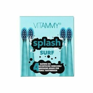 VITAMMY SPLASH, NAHRADNE NASADY NA ZUBNE KEFKY SPLASH, MODRA, 4 KS vyobraziť