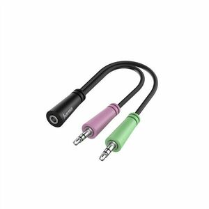 HAMA 200351 HEADSET REDUKCIA JACK 3.5 MM 4POL. NA 2X JACK VIDLICU vyobraziť