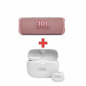 JBL FLIP 6 PINK + JBL TUNE 130NC TWS WHITE vyobraziť