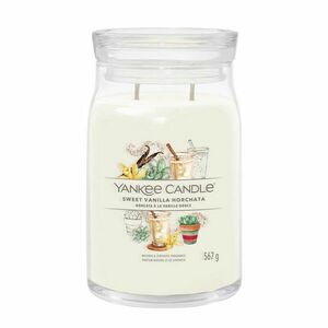 YANKEE CANDLE 1749332E SIG SVIECKA VELKA SWEET VANILLA HORCHATA vyobraziť